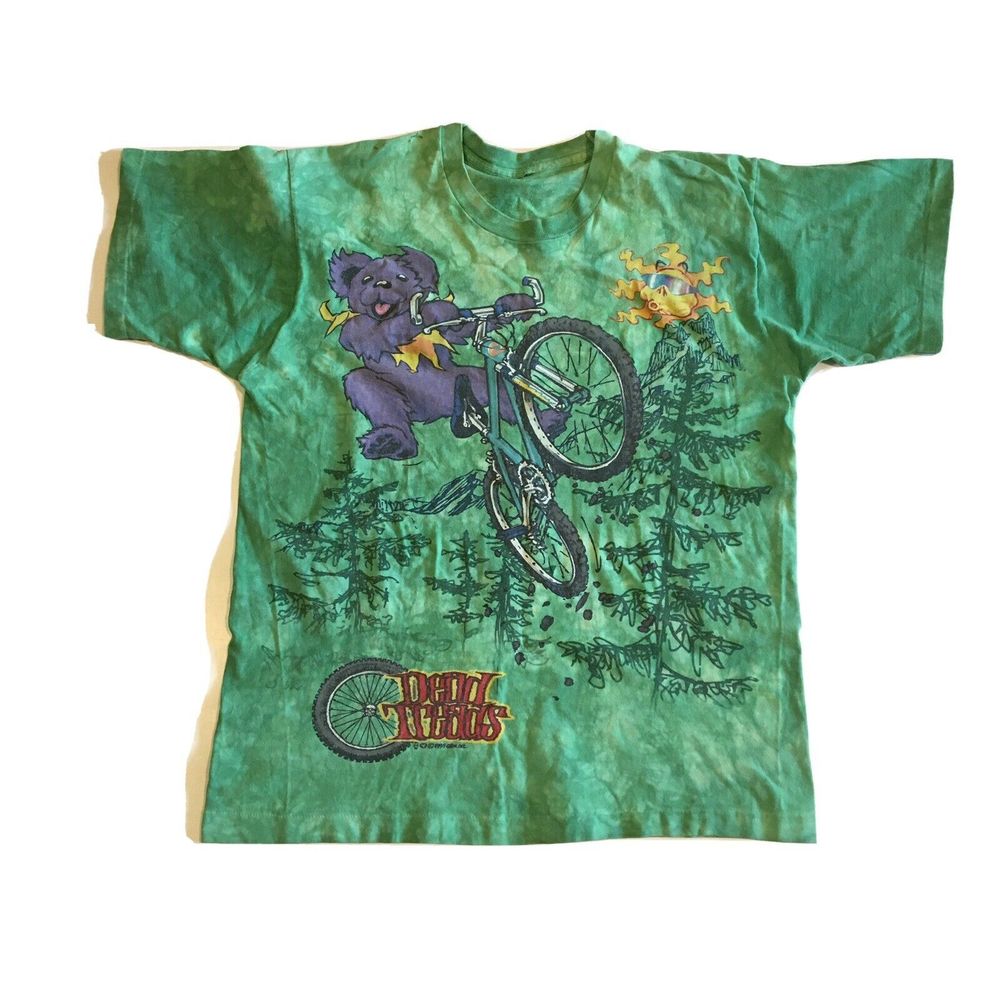 Men's Vtg (c)1995 GDM Liquid Blue Grateful Dead Dead Treads T-shirt Size Large